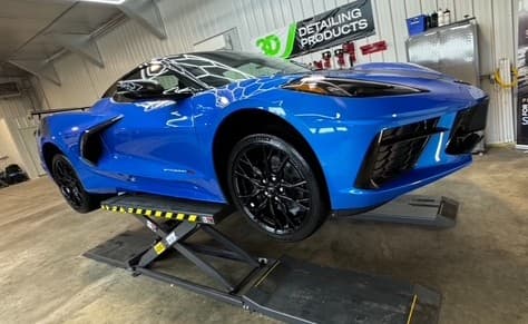 C8 Corvette 3 Stage Paint Correction & 6 Year Warranty GlossTech Ceramic Coated, Glass Ceramic Coating & Rims Off Service Wheel & Caliper Ceramic Coating