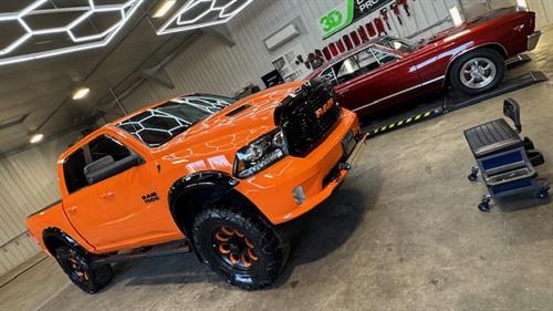 Ram Orange Krush 3 stage paint correction, 6 Year ceramic coating, all glass, glass ceramic coated, Rims ceramic coated