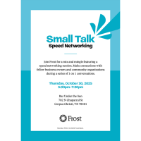 Small Talk Speed Networking with Frost Bank