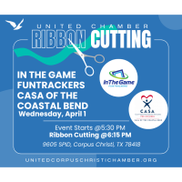 Ribbon Cutting for In the Game Funtrackers & CASA of the Coastal Bend