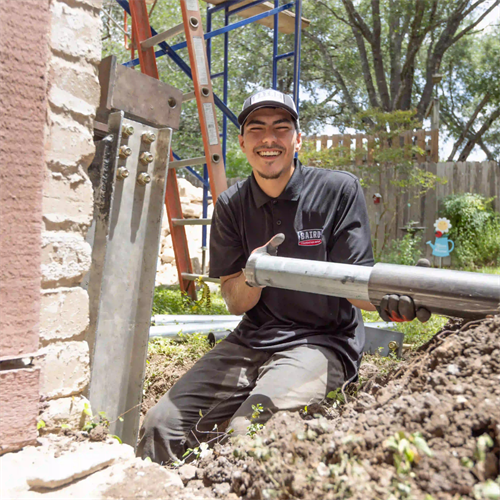 Foundation Repair Project with Push Piers for Permanent Stabilization of Home