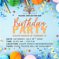 Agape Ranch Birthday Party!