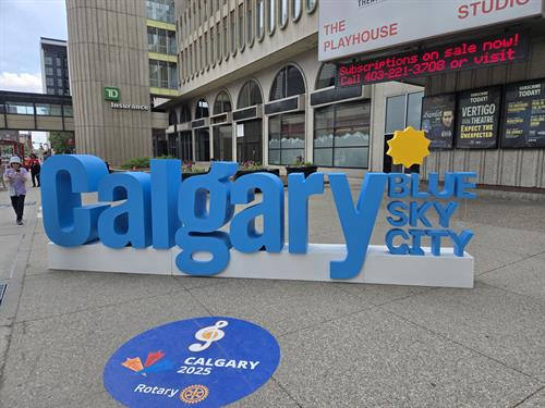 Just completed our Rotary International Conference in Canada 16000 strong in attendance 