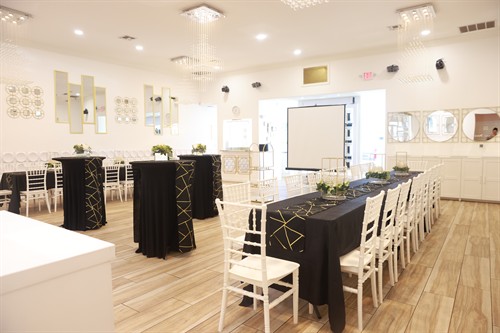 Make your next corporate event stand out at Z Party Upscale Events! Intimate, modern venue in Corpus Christi with personalized service for business gatherings.