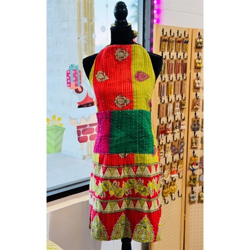 Reversible Cotton Kantha Apron