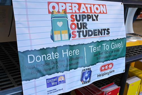 For more than 30 years United Way of the Coastal Bend has led Operation Supply Our Students.