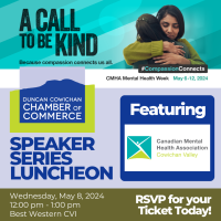 Canadian Mental Health Cowichan Valley - Speaker Series Luncheon