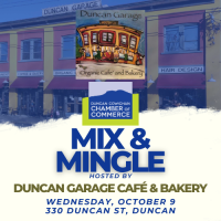 Chamber Mix & Mingle | Duncan Garage Café & Bakery