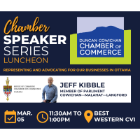 Speaker Series Luncheon with MP Jeff Kibble
