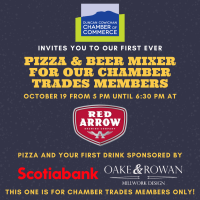 Pizza & Beer Mixer for Chamber Trades Members October 19