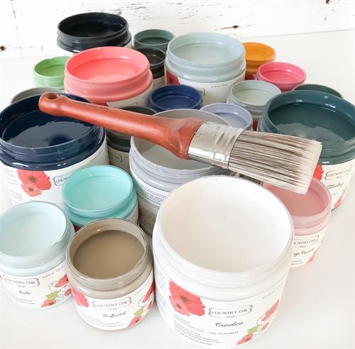 All-in-One Decor paint and our Oval Brush