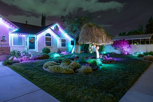 Colour changing Landscape Lighting