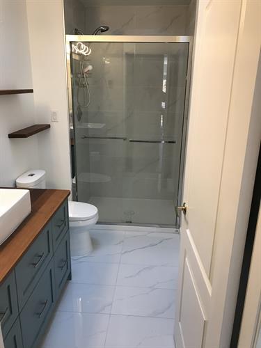 renovating showers and new doors