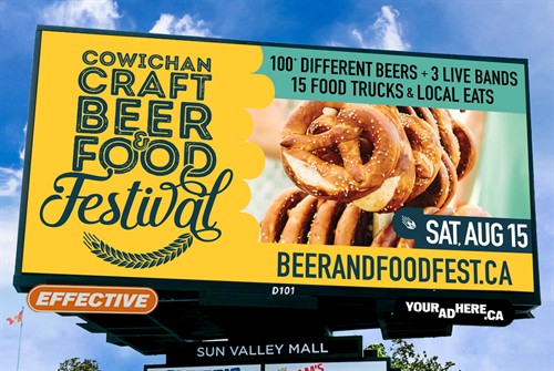 Beer & Food Festival: "Quick Start" 4-week digital billboard campaign for events
