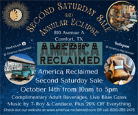 America Reclaimed Second Saturday Sale & Annular Eclipse Event