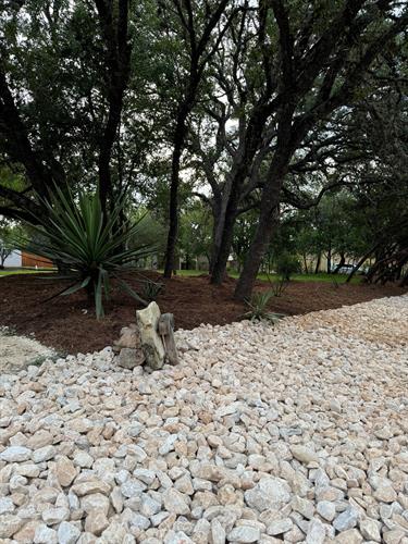 White Limestone Rock Cedar Mulch