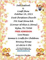 Fall Festival at First Christian Church of Wylie