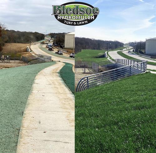 Bledsoe Hydromulch also specializes in commercial erosion control and land reclamation