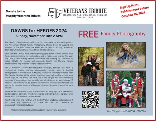 DAWGS for Heroes Sunday November 10, 2024