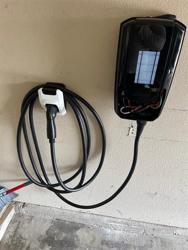 EV Charger in garage