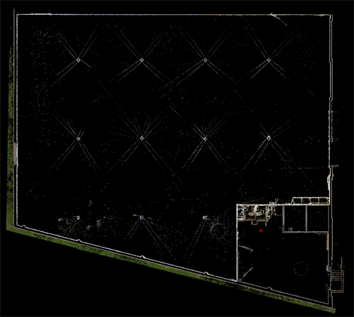 A sample of a floor plan we can produce from the scan