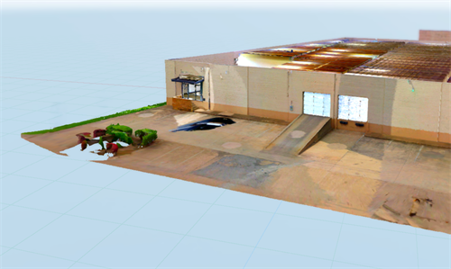 Our 3D model which we produce off the point cloud data