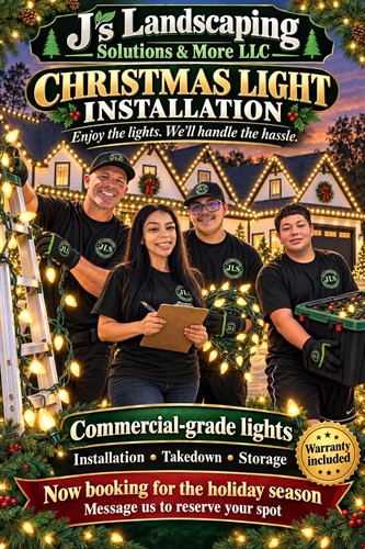 J's Landscaping Solutions is now doing Christmas lights 