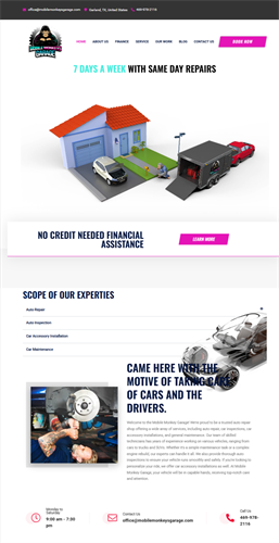 Mobile Monkeys Garage - 5 Year Client