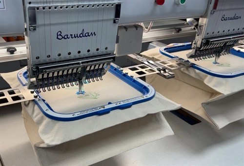 Embroidery in action 