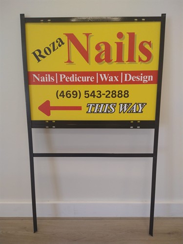 Metal Frame Corro Yard Sig