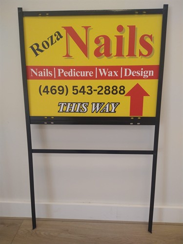 Metal Frame Corro Yard Sign