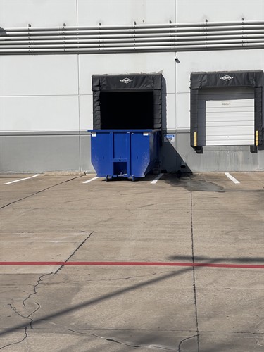 20yrd Commercial Dumpster loading bay