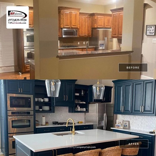 cabinet painting and counterts