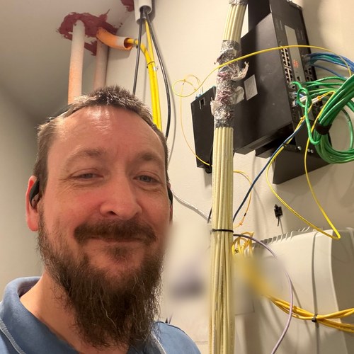Wiring closet cleanup and network equipment setup for a North Texas business