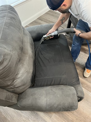 Brandon working on a Recliner