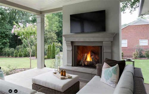 Courtyard Outdoor Gas Fireplace