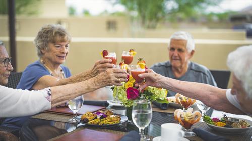 Elegant indoor and outdoor dining