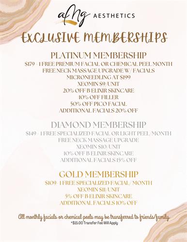 We have Memberships!!