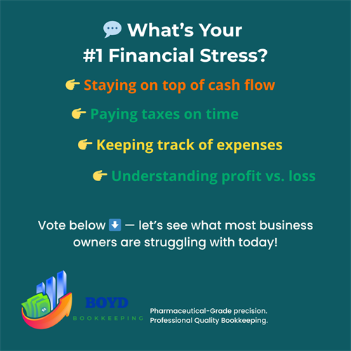 Local business owners — what’s your biggest financial stress at the moment? ?? Let’s compare notes!
