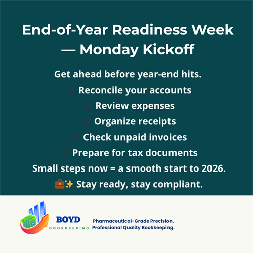 Year-end is around the corner—start preparing today.