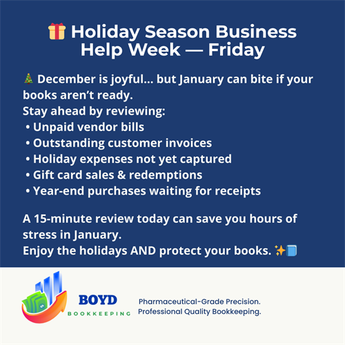 Holiday cheer + clean numbers = stress-free New Year