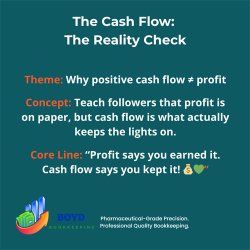 Business success isn’t about the number on your P&L — it’s about the money actually moving through your business. Let’s talk about managing both sides of the story! ?? Business success isn’t about the number on your P&L — it’s about the money actually moving through your business. Let’s talk about managing both sides of the story! ??