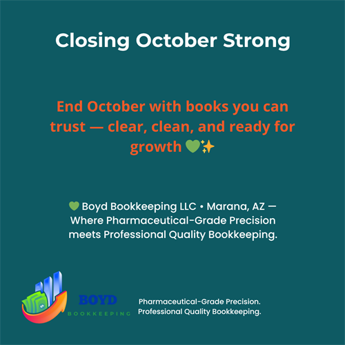 Marana businesses — close October strong and set your sights on November growth ?? #LocalBusiness #BoydBookkeeping Marana businesses — close October strong and set your sights on November growth ?? #LocalBusiness #BoydBookkeeping