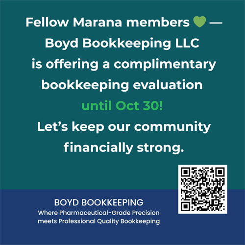 Marana friends — it’s Book Evaluation Week! Let’s make sure your numbers tell the right story before year-end. #LocalBusiness #MaranaChamber Marana friends — it’s Book Evaluation Week! Let’s make sure your numbers tell the right story before year-end. #LocalBusiness #MaranaChamber