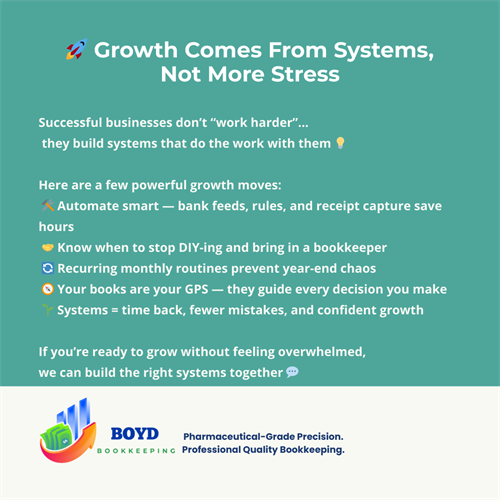 Build systems now — thank yourself at year-end