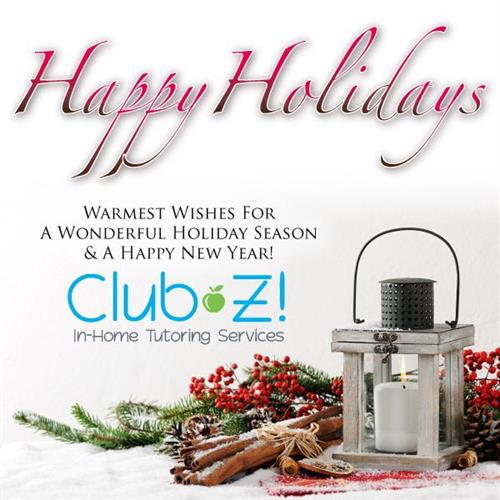 Happy Holidays from Club Z! In Home Tutoring of Alpharetta! Happy Holidays from Club Z! In Home Tutoring of Alpharetta!