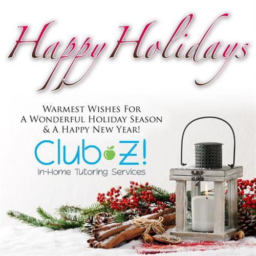 Happy Holidays from Club Z! In Home Tutoring of Alpharetta!