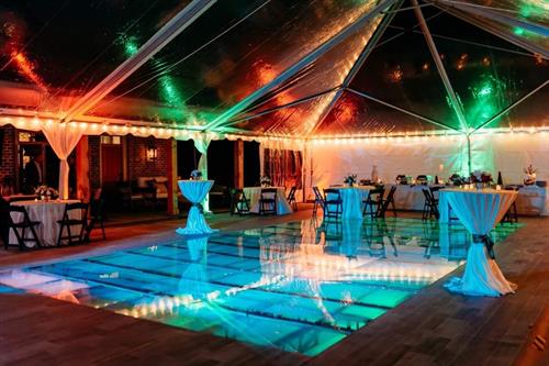 Clear Top Tent - Pool Cover with Plexiglass, Lighting 