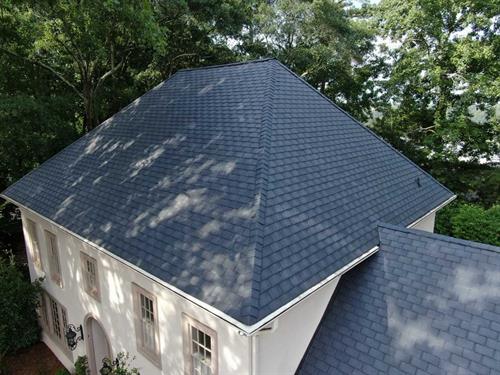 Synthetic slate roof replacement