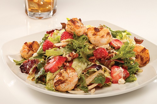 Grilled Shrimp & Strawberry Salad